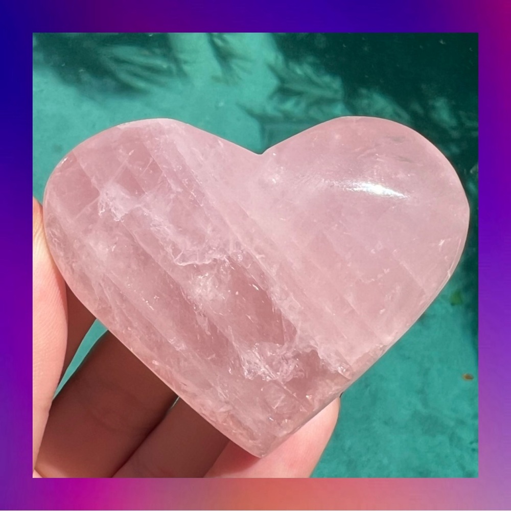 Rose Quartz Crystal Heart